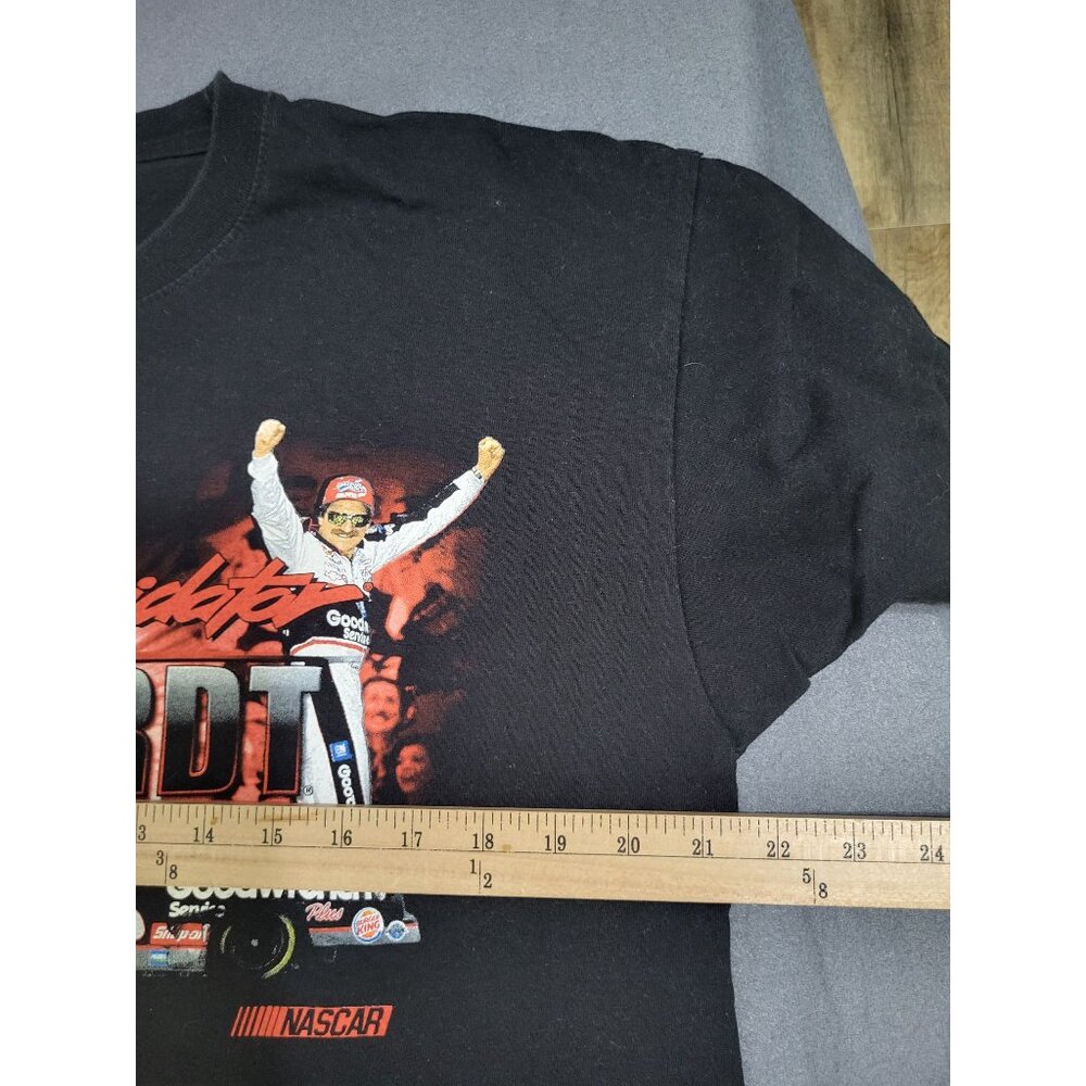 Chase Authentics Dale Earnhardt #3 INTIMIDATOR NASCAR Racing T Shirt Front Back - Picture 6 of 10